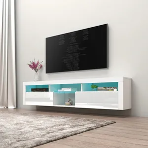 Muebles modernos para el hogar, armarios de TV de pared, almacenamiento, soporte de TV flotante