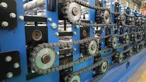 자동 금속 강철 3 층 유약 사다리꼴 골판지 지붕 타일 롤 형성 트리플 루핑 시트 만들기 기계 3 in 1 - Product Image 6