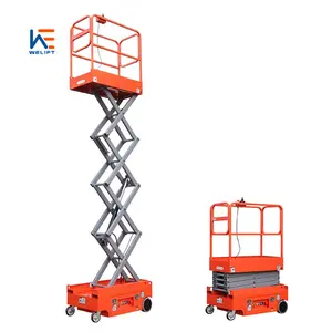 One aerial lift 4m 6m lifting working height mobile small electric movable hydraulic mini scissor lift man platform