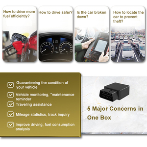 Traqueur gps sans fil pour voitures détecteur et localisateur de brouilleur gps alarme vibrante OBD localisateur de diagnostic de panne automobile usine OEM - Product Image 3