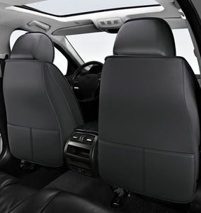 Housse <span class=keywords><strong>de</strong></span> siège <span class=keywords><strong>de</strong></span> <span class=keywords><strong>voiture</strong></span> en cuir Napa universelle, écologique, ventilée, en soie glacée, bleu <span class=keywords><strong>luxe</strong></span>, ensemble complet, soutien lombaire fixe, toutes saisons - Product Image 5