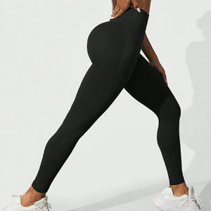 Pantalones Deportivos de Yoga sin Costuras para Mujer, de Secado Rápido, Talla Grande, con Diseño de Rayas Sexys, Logotipo en la Cintura, Transpirables, de Alta Calidad - Product Image 6