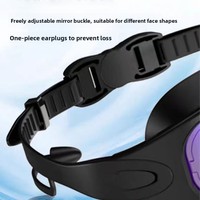 Nouvelles lunettes de natation à grande monture pour adultes, haute définition, anti-buée, électroplaquées, verres PC, protection UV, modèle YL2000