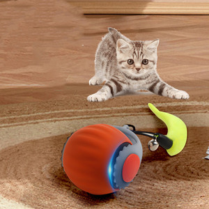 Yeni köpek oyuncak top oyna kediler çan kuyruk haddeleme elastik silikon top akıllı kedi köpek oyuncak elektrikli <span class=keywords><strong>Pet</strong></span> interaktif spor oyuncak - Product Image 2