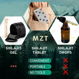 Grenz überschreitende OEM Custom Shilajit Harz Tabletten Lebensmittel qualität Vitamin Active Aloe Vera Extrakt Hochwirksame Max Export flaschen - Product Image 2