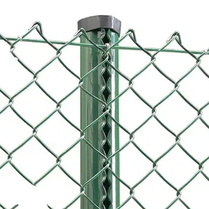8 gauge di privacy doghe per post ancore in pvc collegamento a catena filo di recinzione con post kenya nigeria