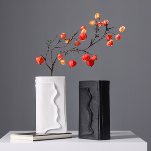European Vintage Rustic Ceramic <b>Vase</b> With Hydroponic Function Wabi Sabi Style for Living Room Dried Flower Display Decoration - Product Image 1