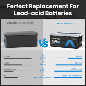 Batería Lifepo4 de 12V 200ah 300ah con Bluetooth para Sistemas Solares, Autocaravanas y Almacenamiento de Energía, Más de 5000 Ciclos, Batería de Litio de 100ah para Uso Fuera de la Red - Product Image 6