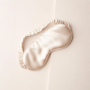 <span class=keywords><strong>Masque</strong></span> de sommeil en soie 100% personnalisé avec couleur et logo, avec sangle élastique pour la relaxation du sommeil - Product Image 1