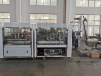 Ligne de production automatique professionnelle de 5 litres pour machines à eau et boissons PLC, avec moteur en verre, pour eau pure, gel, shampoing, riz