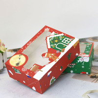 Boîte d'emballage alimentaire personnalisée Décoration de Noël Logo Emballage de luxe Boîte cadeau Boîte à bonbons