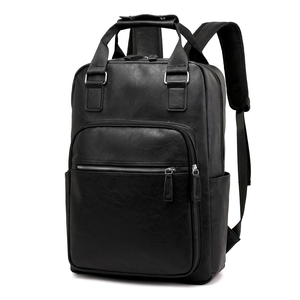 <span class=keywords><strong>Sac</strong></span> à <span class=keywords><strong>dos</strong></span> professionnel élégant en PU pour ordinateur portable, doublure en polyester imperméable, fermeture éclair, <span class=keywords><strong>sac</strong></span> à <span class=keywords><strong>dos</strong></span> homme imperméable, <span class=keywords><strong>sac</strong></span> à <span class=keywords><strong>dos</strong></span> en cuir - Product Image 3