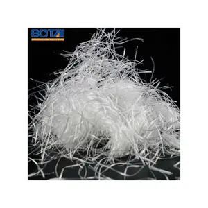 polypropylene fibre reinforced concrete twisted fiber waved net like monofilament PP fiber polypropylene macro fiber black