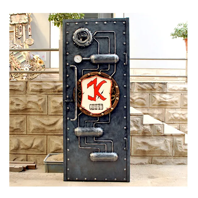Лидер продаж, изготовленная на заказ металлическая подводная дверь из тяжелого металла в стиле ретро для моделирования бара, ресторана, секретной комнаты, спасательной двери, панк, фэн-шуй, трубка