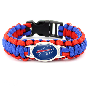 卸売カスタム各種<span class=keywords><strong>NFL</strong></span>アメリカンフットボールチームチャームユニセックス幾何学模様ラップバングルアウトドアサバイバルアクセサリーブレスレット - Product Image 6