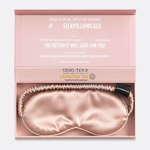 Custom Logo Natural 19 Mm Pure Sleepmask Adjustable Breathable Soft Shading <b>Sleep</b> 100% Mulberry Silk Eye <b>Mask</b> - Product Image 1