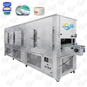 HUAJIE Convoyeur de refroidissement Tunnels de refroidissement Baume à lèvres cosmétique Cire capillaire Vaselin Congélation Tunnel de refroidissement Machine - Product Image 1