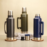 Termo/Dispensador de Café/Taza de Mate de Acero Inoxidable de Doble Pared WUJO para Paraguay, Argentina, Perú, Chile y Colombia