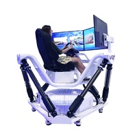 Simulador de movimiento de la plataforma 3Dof F1, máquina de juego de coches de carreras de 3 pantallas, parque de atracciones, simulador de conducción de coche