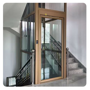 Penjualan Terbaik Villa keamanan tinggi Lift rumah 320kg-400kg AC otomatis angkat tanpa roda gigi mesin traksi untuk gudang Hotel - Product Image 5