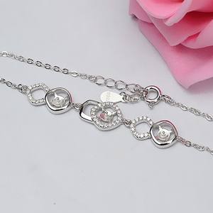 S925 Silver DIY Pearl Semi-Precious Stone <b>Bracelet</b> European American Fashion Bread <b>Bead</b> <b>Bracelet</b> Accessories for Women - Product Image 3