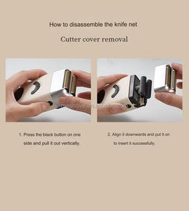 핫 세일 남자의 <span class=keywords><strong>2</strong></span>-in-1 전기 면도기 트리머 새로운 디자인 LED 디스플레이 트윈 블레이드 얼굴 면도 방수 크림 충전 키트 - Product Image 5