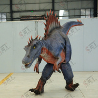 Realistiche Glimmende Ogen Dinosaurus Kostuum Verborgen Poten Lopende Spinosaurus Dinosauruspak Met Led Ogen 3D Technologie Fabrieksprijs
