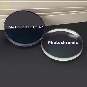 도매 1.56 h C 블루 컷 photochromic 눈 유리 렌즈 hmc 광학 안경 렌즈 제조 업체