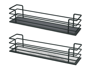 Two-Layer Narrow Hardware Storage Shelf Pull Out Shelves Steel <b>Pantry</b> Side-Mounted Kit 30kg For Base Cabinet <b>Kitchen</b> Cabinet - Product Image 5