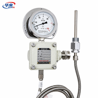 Termometer Kapiler Sinyal Jarak Jauh 0-200C 4-20mA Penggunaan Industri OEM ODM IP66 Suhu Tinggi Panjang Probe Dapat Disesuaikan