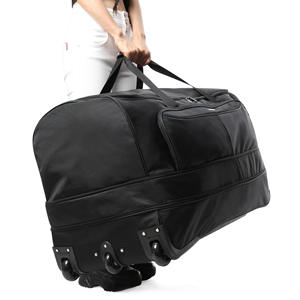 新しいファッションローリングダッフルバッグホイール付き45Lキャリーオン荷物伸縮ハンドル付き大型ウィークエンダー一晩バッグ旅行用 - Product Image 3