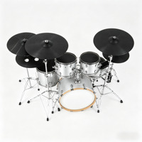 Kit d'entraînement de batterie électronique pour adultes - Instrument de percussion électronique en métal et ABS (EAD78 PRO) - Batteries pour adultes