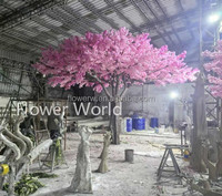 Arbre à fleurs artificielles, cerisier en fleurs, arbre de décoration, décoration de mariage, cerisier blanc en fleurs