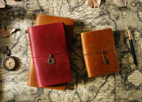 Agenda de voyage TN en cuir véritable de vachette, fait main, créatif, en cuir Crazy Horse de première qualité, carnet rétro durable