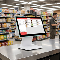 Caisse enregistreuse tactile 15,6 pouces, système POS Windows, terminal de point de vente tout-en-un pour les restaurants, directement de l'usine
