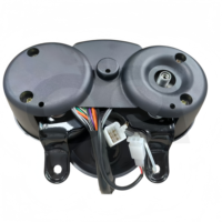 Pengganti Speedometer gerakan besi sepeda motor TVS HLX125 harga grosir baru untuk pasar Amerika Selatan cangkang hitam atas