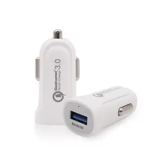 QC3.0 Snelle Lading Mini Enkele Usb Mobiele Telefoon Autolader Usb Adapter