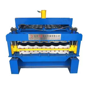 Telha cerâmica que faz a máquina Telha vitrificada revestida cor que faz o rolo que forma a máquina telhas que fazem a máquina