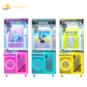 Machine à griffes d'arcade personnalisable en gros grue à pièces avec éclairage LED accepteur de billets de casier de prix distributeur automatique de jouets de type poupée - Product Image 1