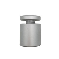 Wall Mounted Aluminium Sign Standoffs 25x25mm Satin Silver Anodized Finish Walron WAF-2525-ST Model 5mm Thickness Fasteners