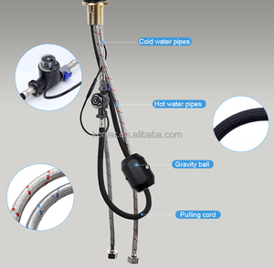 <span class=keywords><strong>Robinet</strong></span> de cuisine commercial intelligent en acier inoxydable 304 avec douchette extractible et mitigeur chaud/froid, fabriqué en Chine - Product Image 3