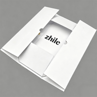 Boîte de rangement de luxe mince magnétique pour protège-dents et appareils orthodontiques, conforme aux normes de santé, en carton