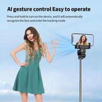 Gamegaga C10 Faltbarer KI-Smart-Gimbal Selfie-Stick Stativ 360° °   Automatische Gesichtsverfolgung Anti-Shake für Vlog-Livestreaming-Aufnahmen