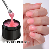 JTING 9 colori estendi gel easy soak liquid gel builder estensioni delle unghie no burn OEM ODM gel builder bottle jar 15ml 30ml custom