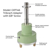 Adaptateur de tribrach Swiss GRT146 avec filetage 5/8 pouces pour prismes GPS et plaques de cible