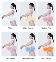 Jupe tutu de ballet Baiwu pour filles, 6 couches de tulle souple, vêtements de danse pour enfants, entraînement et performance de ballet, 122244005