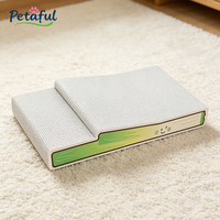 Grande griffoir-lit pour chat moderne et original en forme d'oignon, durable, écologique, en carton ondulé recyclé, adapté aux animaux domestiques