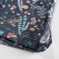 Blouse unisexe pour hôpital dentaire, hauts de travail imprimés de dessins animés mignons, blouses d'infirmière décontractées à manches courtes, vêtements de travail pour toilettage d'animaux