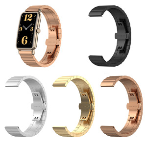 Correa de Reloj Inteligente BEEFLYPOWER de Diseño Metálico, Brazalete de Acero Inoxidable para <span class=keywords><strong>Huawei</strong></span> Watch <span class=keywords><strong>Fit</strong></span> <span class=keywords><strong>Mini</strong></span> - Product Image 1