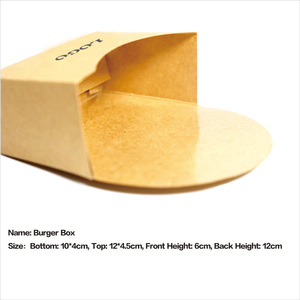 <span class=keywords><strong>Big</strong></span> Mac marrón corrugado de China. Hamburguesa en forma de hamburguesa saca fiambrera para la venta - Product Image 5